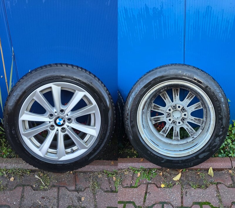 Jante BMW originale + cauciucuri de iarna Pirreli