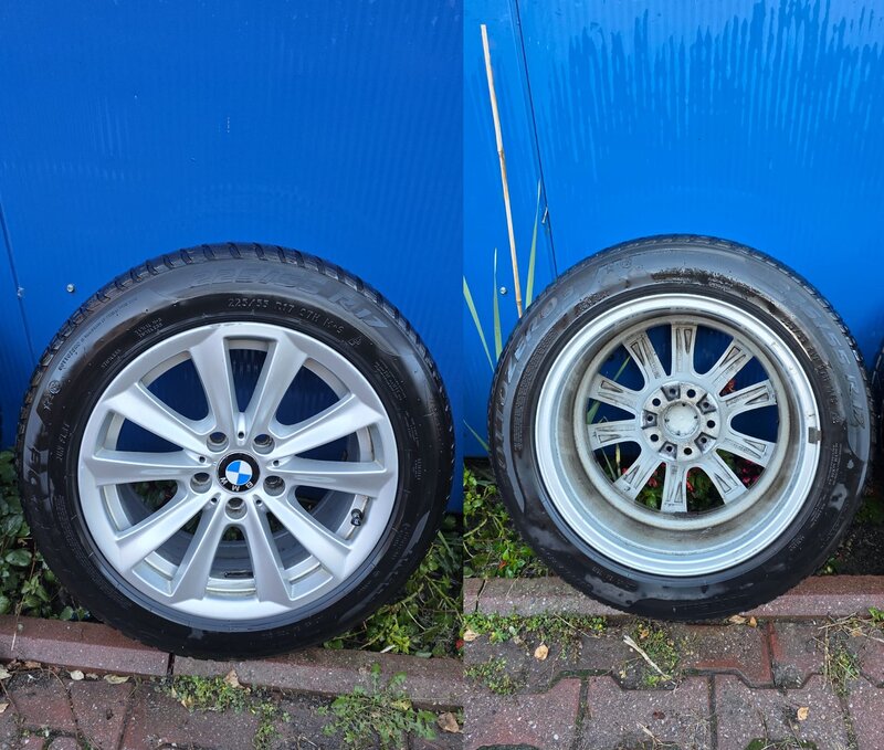 Jante BMW originale + cauciucuri de iarna Pirreli