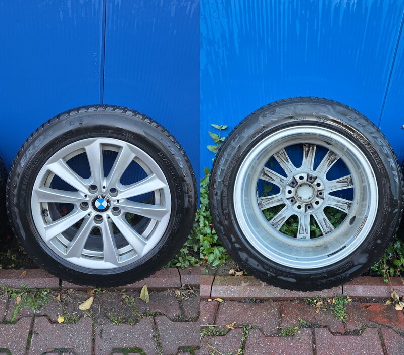 Jante BMW originale + cauciucuri de iarna Pirreli