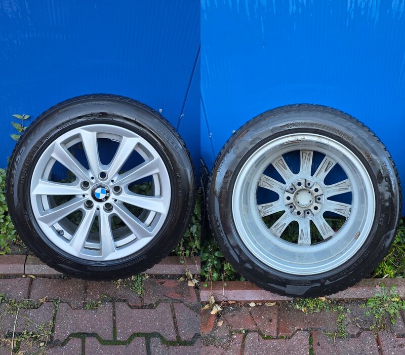 Jante BMW originale + cauciucuri de iarna Pirreli